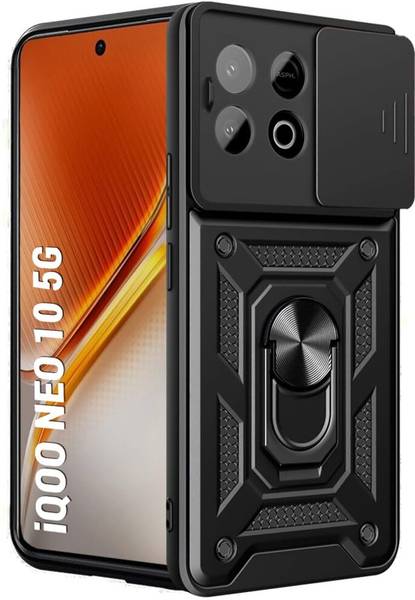 SESS XUSIVE Back Cover for iQOO Neo 10 5G D10 Tough Armor Bumper Back Cover Case - Black