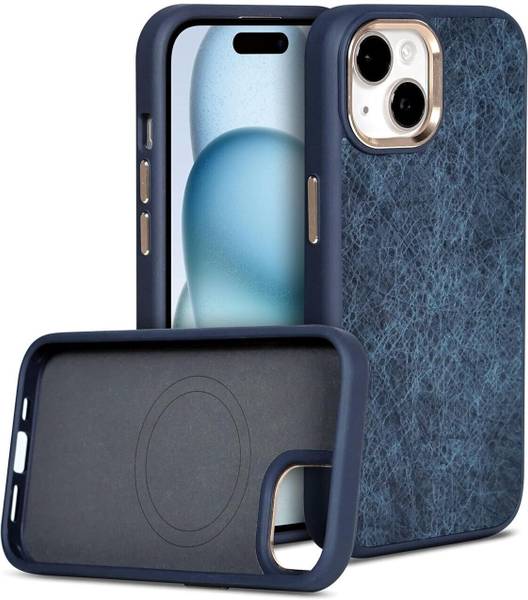 MOBUSA Back Cover for IPhone 15 Bioleather Luxury Cover Case for iphone 15