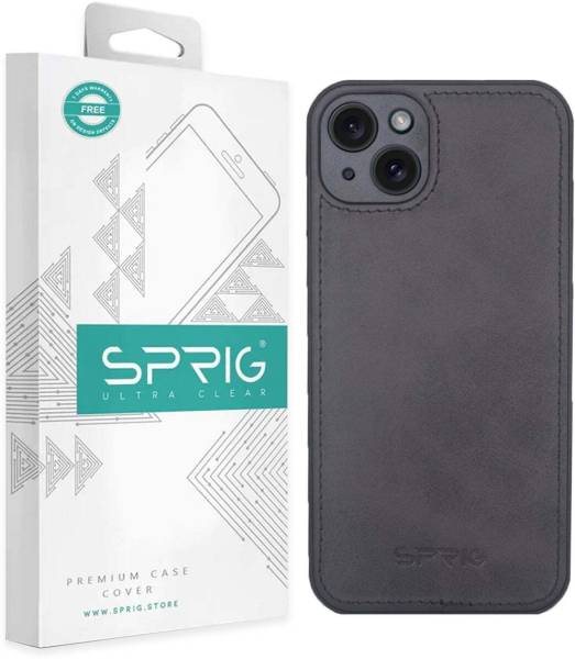 Sprig Matte Leather Back Cover for Apple iPhone 15 Plus, iPhone 15 Plus, apple 15 plus