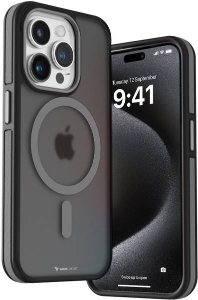 Vaku Luxos Back Cover for Apple iPhone 15 Pro Max, Elemento MagPro Compatible with MagSafe