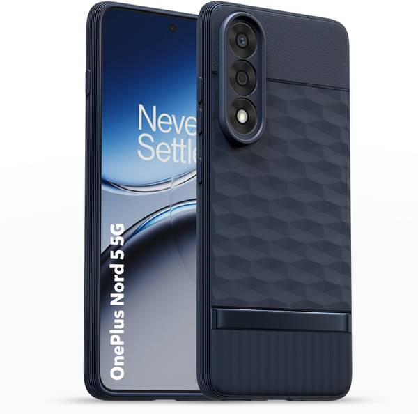 AIZLO Back Cover for OnePlus Nord 5 5G Hexa Cube Design | Ultra Slim Soft Case | Inner Velvet Fabric
