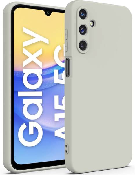 VONZEE Back Cover for Samsung A15 5G Liquid Silicone Full Body Protection Case With Microfiber Cloth Case