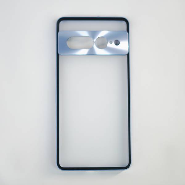 MILLION CASES Back Cover for Google Pixel 7 Pro Aluminium Alloy Metal Frame Glass Case