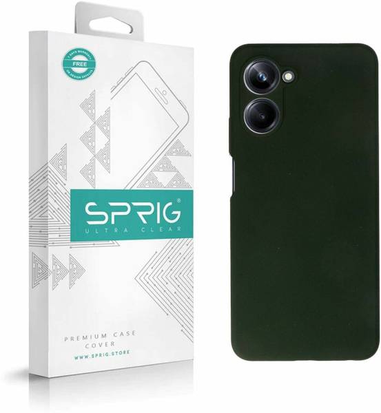 Sprig Liquid Silicone Back Cover for Sprig Liquid Silicone Back Cover for Realme 10 Pro 5G (Dark Green, Hard Case, Pack of: 1)