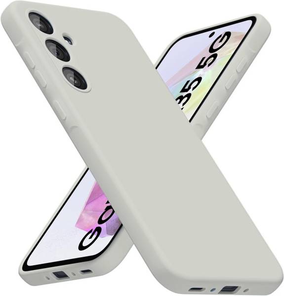 VONZEE Back Cover for Samsung Galaxy A35 5G Liquid Silicone Case with Microfiber Lining Soft Gel Rubber Case