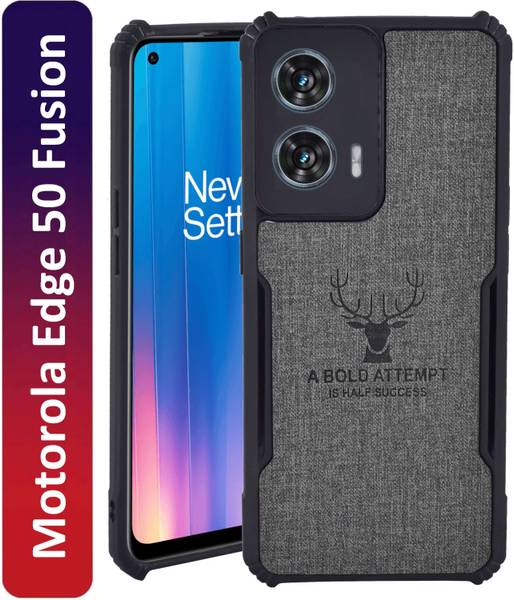 Spicesun Back Cover for Motorola Edge 50 Fusion / Vegan PU Leather