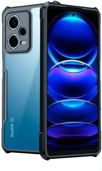 COVERLINE Back Cover for Redmi Note 12 Pro Plus 5G Ultra Thin Clear PC Back with TPU Phone Back Cover Case Case
