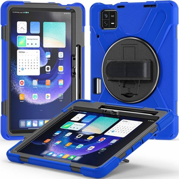 HIGAR Bumper Case for Xiaomi Mi Pad 6 / Mi Pad 6 Pro, Silicone Hybrid PC Tablet Case with Grip & Shoulder Strap