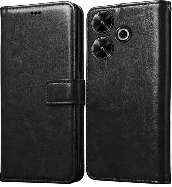 Casotec Flip Cover for Mi Redmi 13 5G, Poco M6 Plus 5G