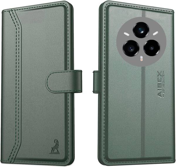 AIBEX Flip Cover for Realme 80 Pro 5G / Realme 14 Pro 5G|Premium Leather Finish | Magnetic Closure | Kickstand