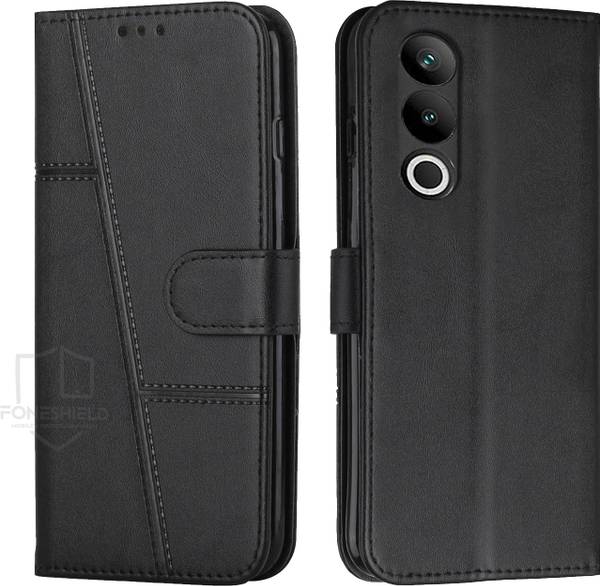 FoneShield Flip Cover for Oppo K12x 5G / Oppo A3 Pro 5G| Premium Leather Material | Built-in Stand | Card Slots