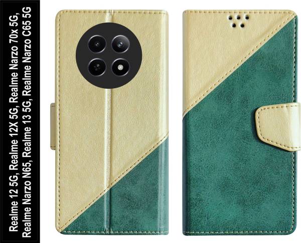 SBMS Flip Cover for Realme 12 5G / Realme 12X 5G / Narzo 70x 5G / Narzo N65 / Realme 13 5G / Narzo C65 5G