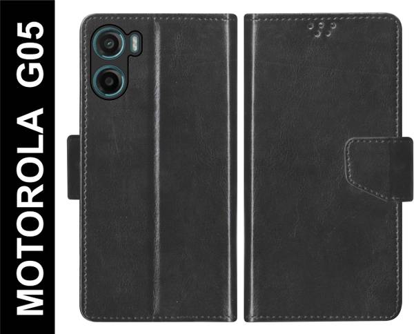 SBMS Flip Cover for MOTOROLA Moto G05 Back Cover Case with Magnatic Closure