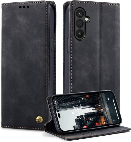 Trending Today Flip Cover for Samsung Galaxy M35 5G | Premium Imported Trending Business Series Wallet Back Cover