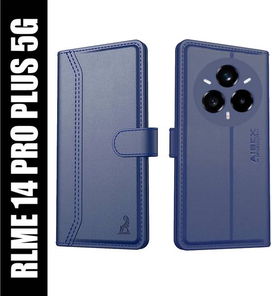 AIBEX Flip Cover for Realme P3 Pro 5G / Realme 14 Pro Plus 5G|Premium Leather Finish | Magnetic Closure
