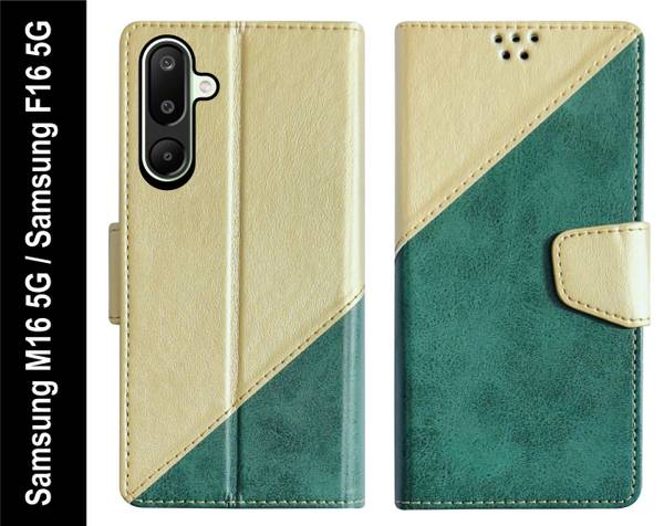 SBMS Flip Cover for Samsung Galaxy M16 5G / Samsung F16 5G Back Cover Case with Magnatic Closure
