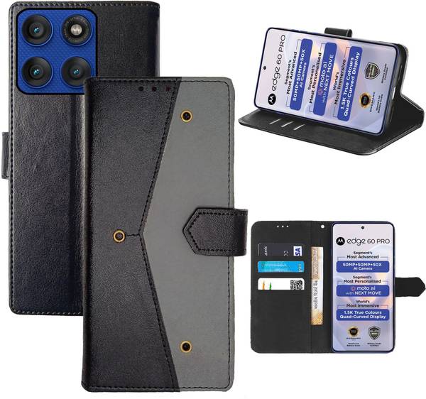 Aaghosh Flip Cover for MOTOROLA Edge 60 Pro, Moto Edge 60 Pro