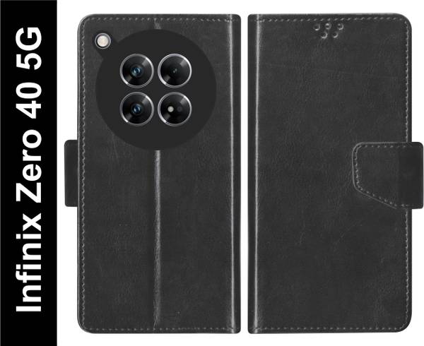 Telecase Flip Cover for Infinix Zero 40 5G Back Cover Case with Magnatic Closure