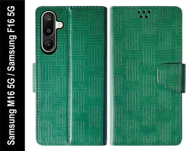 SBMS Flip Cover for Samsung Galaxy M16 5G / Samsung F16 5G Back Cover Case with Magnatic Closure