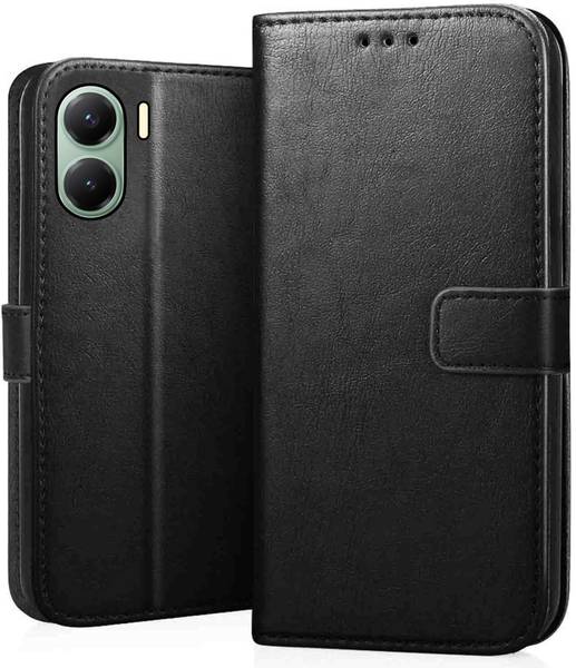 ClickAway Flip Cover for Poco X7 Pro 5G Wallet-Genuine Leather- Card Holders-Shockproof Back Cover