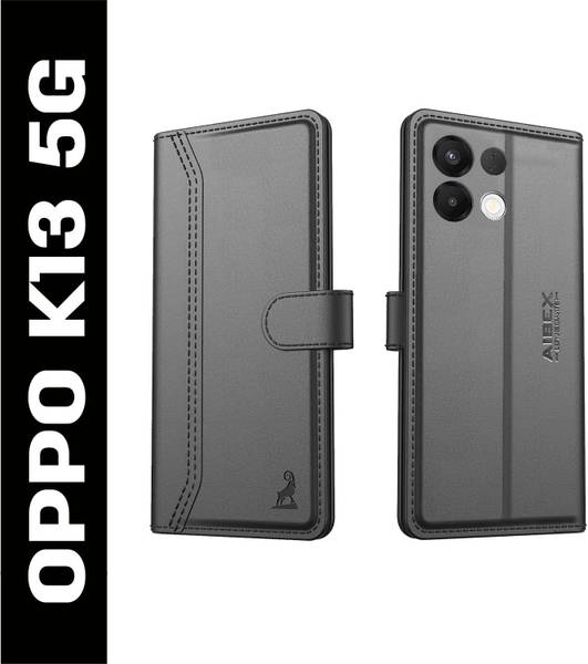 AIBEX Flip Cover for Oppo K13 5G |Premium Leather Finish | Magnetic Closure | Kickstand Feature
