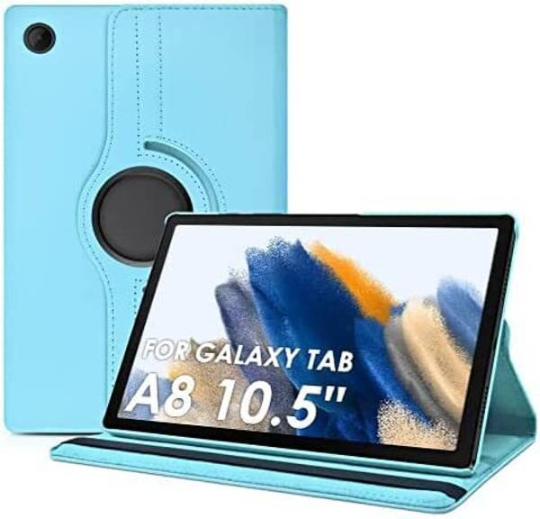 Mobilejoy Flip Cover for Samsung Galaxy Tab A8 10.5 Inch 2022 (SM-X200 X205 X207) 360 Degree Rotating Stand Case