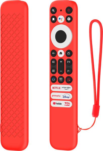 RAYA Front & Back Case for TCL TV Remote 2024 Model TCL V6B / C61B / C655 Series QLED TV Remote Case with Lanyard