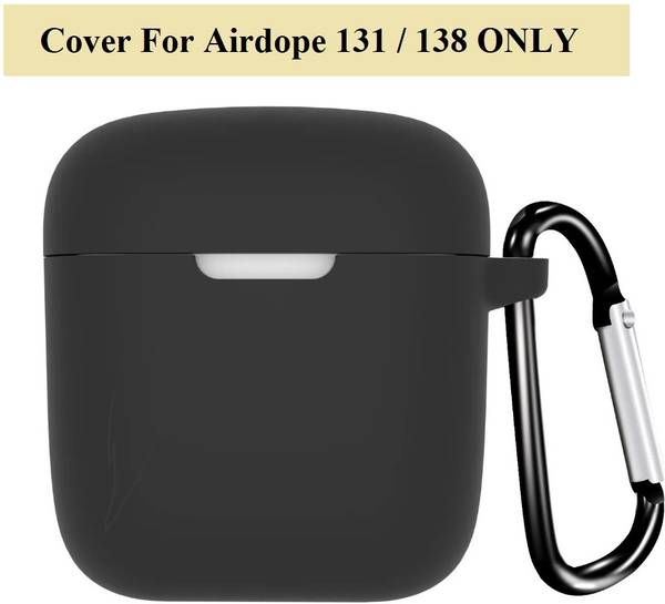 Evaton Back Cover for Boat Airdopes 131, 138 Silicone Case Cover ONLY-black