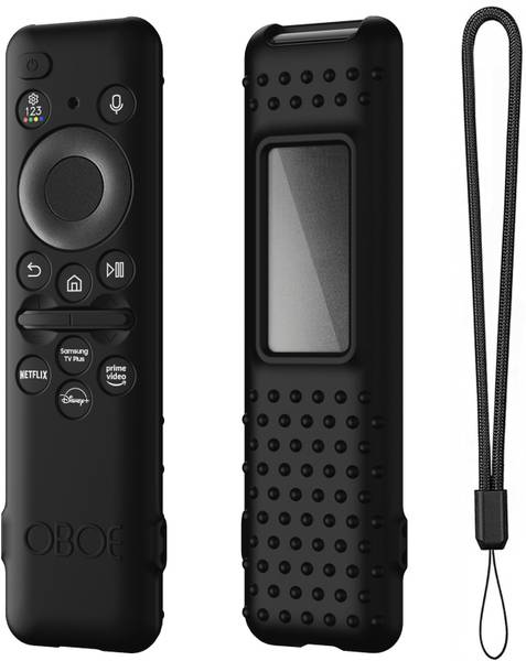 Oboe Front & Back Case for Samsung Smart TV Remote 2023 Model TM-2360 E Remote Protective Open Key Case with Lanyard