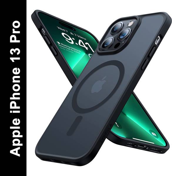 Caseex Back Cover for APPLE iPhone 13 Pro, CASEEX Magnetic Black Cover Designed for (6.1")