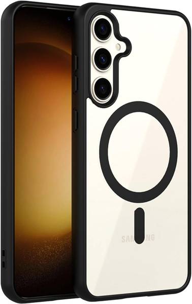 Spigen Protective Case for SAMSUNG Galaxy S24 5G, Crystal clear & Anti Yellow, TPU + Polycarbonate, Black Side