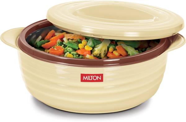 MILTON Aspire 2500 Inner Stainless Steel Casserole, 1875 ml, Beige Serve Casserole