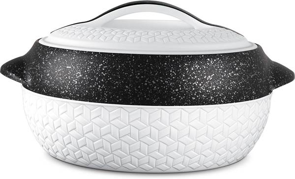 MILTON Stainless Steel Casserole (1370ml, White) Thermoware Casserole