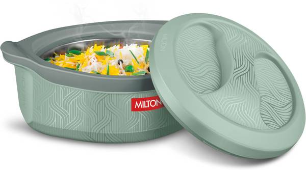 MILTON Evoke 1500 PU Insulated Inner Stainless Steel Casserole, 1240 ml, Light Green Serve Casserole