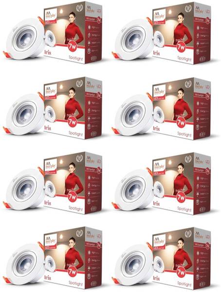 MURPHY LED 7W IRIS CONCEALED BOX (Warm White, Pack of 8) Recessed Ceiling Lamp