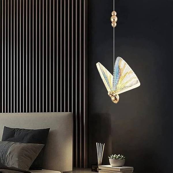 GENREE GENREE Butterfly Bedside Hanging Pendant Ceiling Lamp, Home Decorative Pendants Ceiling Lamp
