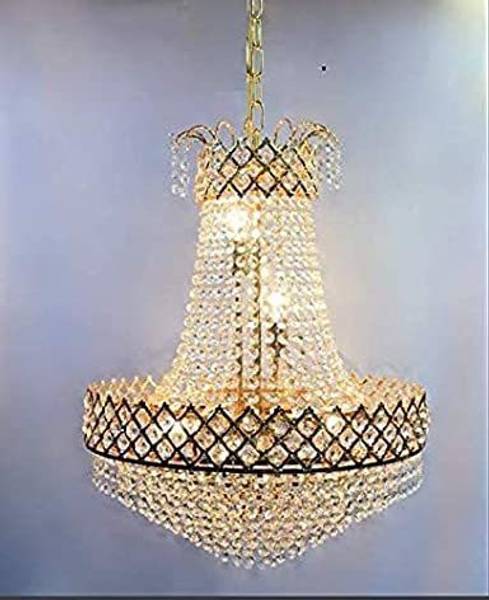 Svah Crystal Gold polish metal 480mm chandelier hanging ceiling pendant jhoomer Chandelier Ceiling Lamp