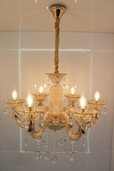 Swanart Chandelier Modern K9 Crystal Chandelier Lighting, Clear Crystal Ceiling Light Chandelier Ceiling Lamp