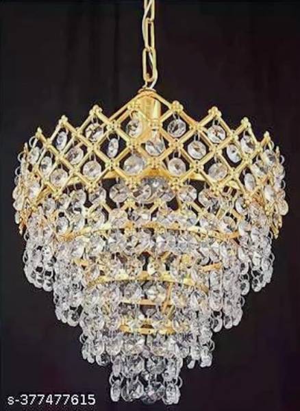 Baslash Beautiful Imported Crystal Chandelier Jhoomer Ceiling Hanging Lamp Chandelier Ceiling Lamp