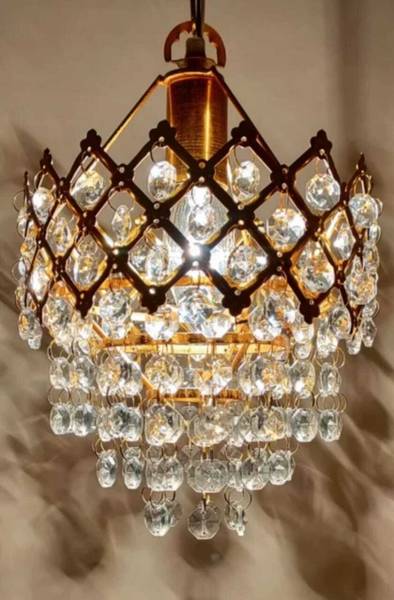 Shri Mahal Antiques 160 Jhumar Crystal Chandelier Light For Living Room Bed Room Hall Decorative Ceiling Light Ceiling Lamp