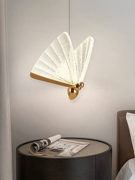 Virya LED Butterfly Bedside Hanging Pendant Ceiling Lamp- Warm White, Gold vr-cl18 Pendants Ceiling Lamp