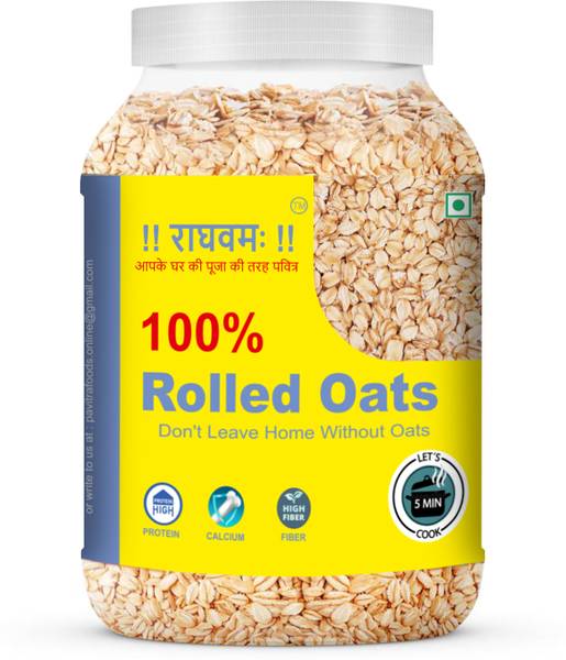 RAGHAVAM Rolled, 100 Wholegrain, High Protein Breakfast oats for