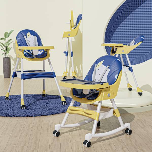 TONY STARK Folding Baby High Chair Recline Height Adjustable Feeding Seat for Kids, Toddler