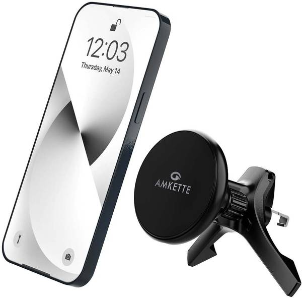 AMKETTE iGrip MagSafe Car Air Vent Wireless Charger And Secure Phone Holder Charging Pad