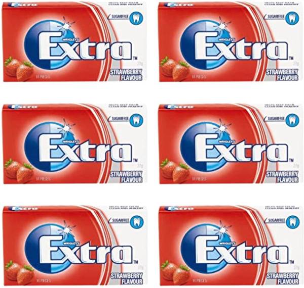 Wrigleys Extra Sugar Free Strawberry Chewing Gum