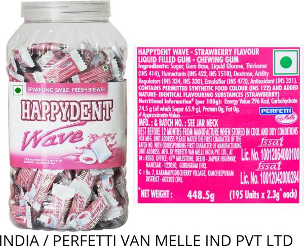 Happydent Wave (IMPORTED) Strawberry Chewing Gum