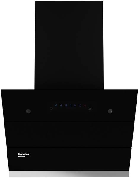 Crompton CHD-ISI60FLE-EC Auto Clean Slant Glass 60 cm| Free Installation| Intelli Auto Clean| Low Noise Wall Mounted Chimney