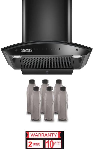 Hindware Smart Chromia Black RSN AC 60 Cm Wall Mounted Chimney 6