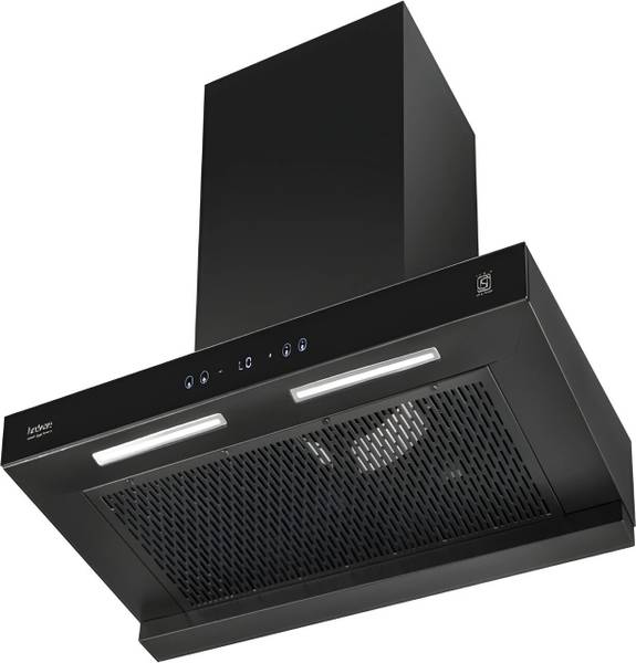 Hindware Darcia BLDC 75CM | New Launch 2025 | BLDC Motor | Filterless Auto Clean Wall Mounted Black 1500 CMH Chimney