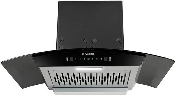 FABER HOOD EVEREST 3D IN HC SC FL LG 75 Wall Mounted Black 1250 CMH Chimney